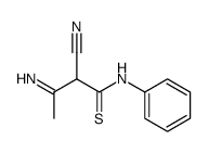 3-amino-2-cyano-but-2-enethioic acid anilide Structure