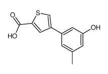 4-(3-hydroxy-5-methylphenyl)thiophene-2-carboxylic acid Structure