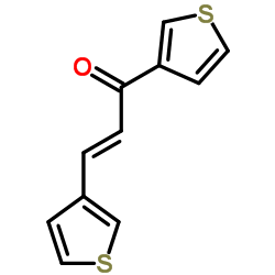 (2E)-1,3-Di(3-thienyl)-2-propen-1-one Structure