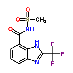 N-(Methylsulfonyl)-2-(trifluoromethyl)-1H-benzimidazole-4-carboxamide Structure