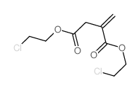 Butanedioic acid, 2-methylene-, 1,4-bis(2-chloroethyl)ester结构式