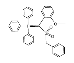 ((benzylsulfonyl)(2-methoxyphenyl)methylene)triphenyl-5-phosphane Structure