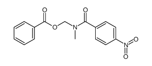 (N-methyl-4-nitrobenzamido)methyl benzoate结构式