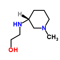 2-{[(3R)-1-Methyl-3-piperidinyl]amino}ethanol结构式