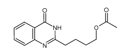 4-(4-oxo-3,4-dihydroquinazolin-2-yl)butyl acetate Structure