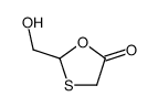 2-(hydroxymethyl)-1,3-oxathiolan-5-one结构式