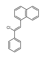 1-(2-chloro-2-phenylvinyl)naphthalene结构式