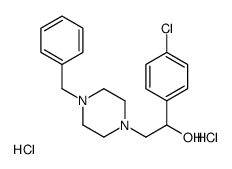 alpha-(4-Chlorophenyl)-4-(phenylmethyl)-1-piperazineethanol dihydrochl oride structure