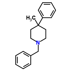 1-Benzyl-4-methyl-4-phenylpiperidine Structure