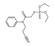 N-(2-cyanoethyl)-2-diethoxyphosphinothioylsulfanyl-N-phenylacetamide Structure