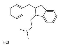 2-(2-benzyl-2,3-dihydro-1H-inden-1-yl)-N,N-dimethylethanamine,hydrochloride结构式