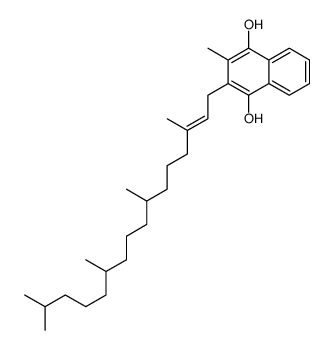 2-methyl-3-(3,7,11,15-tetramethylhexadec-2-enyl)naphthalene-1,4-diol结构式