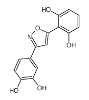 3-(3,4-dihydroxyphenyl)-5-(2,6-dihydroxyphenyl)isoxazole Structure