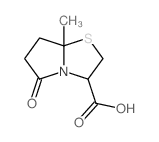 Pyrrolo[2,1-b]thiazole-3-carboxylicacid, hexahydro-7a-methyl-5-oxo-结构式