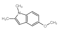 1,2-二甲基-5-甲氧基吲哚结构式