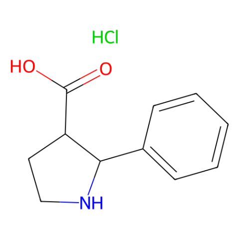 (2R,3S)-2-phenylpyrrolidine-3-carboxylic acid;hydrochloride Structure