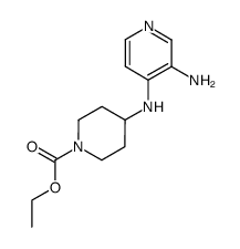 ethyl 4-[(3-aminopyridin-4-yl)amino]piperidine-1-carboxylate Structure