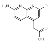 2-(7-氨基-2-羟基[1,8]萘啶-4-基)-乙酸结构式