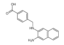 4-{[(3-amino-2-naphthyl)amino]methyl}benzoic acid Structure