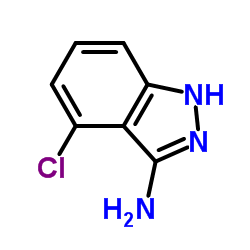 4-氯-1H-吲唑-3-胺结构式