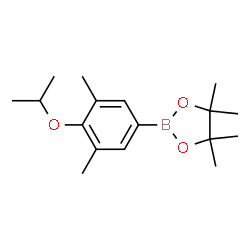 4,4,5,5-tetramethyl-2-(3,5-dimethyl-4-propan-2-yloxy-phenyl)-1,3,2-dioxaborolane结构式