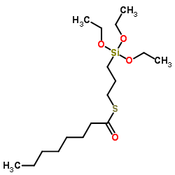 3-辛酰基硫代丙基三乙氧基硅烷结构式