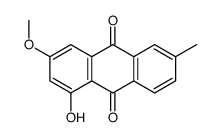 1-hydroxy-3-methoxy-6-methylanthracene-9,10-dione Structure