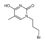 1-(3-bromopropyl)-5-methylpyrimidine-2,4-dione Structure