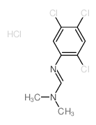 Methanimidamide,N,N-dimethyl-N'-(2,4,5-trichlorophenyl)-, hydrochloride (1:1)结构式