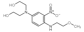 4-[Di(2-hydroxyethyl)amino]-1-[(2-methoxyethyl)amino]-2-nitrobenzene Structure