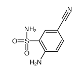 Benzenesulfonamide, 2-amino-5-cyano- (9CI) Structure