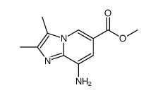 8-amino-2,3-dimethyl-imidazo[1,2-a]pyridine-6-carboxylic acid methyl ester结构式