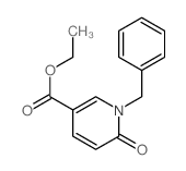 3-Pyridinecarboxylicacid, 1,6-dihydro-6-oxo-1-(phenylmethyl)-, ethyl ester结构式