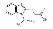 [(1-ISOPROPYL-1H-BENZIMIDAZOL-2-YL)THIO]ACETIC ACID结构式