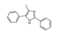 4-甲基-2,5-二苯基咪唑结构式