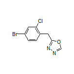 2-(4-溴-2-氯苄基)-1,3,4-噁二唑结构式