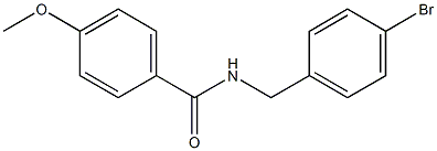 N-(4-溴苄基)-4-甲氧基苯甲酰胺结构式