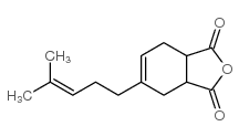 1,2,3,6-tetrahydro-4-(4-methylpent-3-enyl)phthalic anhydride结构式