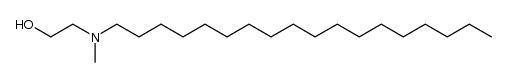 N-Octadecyl-N-methyl-β-hydroxyethylamine结构式