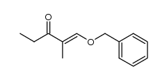 (E)-1-(benzyloxy)-2-methylpent-1-en-3-one结构式