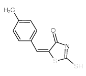 (5E)-2-疏基-5-(4-甲基亚苄基)-1,3-噻唑-4(5H)-酮图片