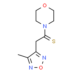 Morpholine,4-[2-(4-methyl-1,2,5-oxadiazol-3-yl)-1-thioxoethyl]- (9CI)结构式