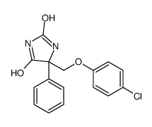 5-[(4-chlorophenoxy)methyl]-5-phenylimidazolidine-2,4-dione Structure