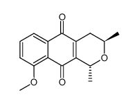 (1R)-1β,3α-Dimethyl-9-methoxy-3,4,5,10-tetrahydro-1H-naphtho[2,3-c]pyran-5,10-dione picture