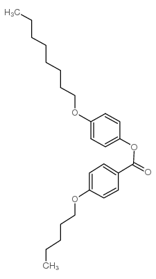 4-正辛基苯基 4-正戊氧基苯甲酸结构式