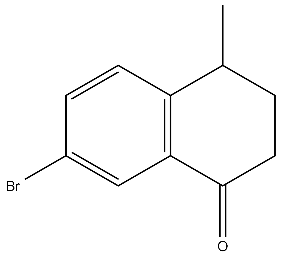 1(2H)-Naphthalenone, 7-bromo-3,4-dihydro-4-methyl- Structure