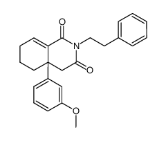 N-phenethyl-4a-(m-methoxyphenyl)-1,3-diketo-1,2,3,4,4a,5,6,7-octahydroisoquinoline Structure