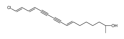 (2S)-16-chlorohexadeca-7,13,15-trien-9,11-diyn-2-ol结构式