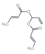 1-[(E)-but-2-enoyl]oxyprop-2-enyl (E)-but-2-enoate结构式