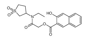 [2-[(1,1-dioxothiolan-3-yl)-ethylamino]-2-oxoethyl] 3-hydroxynaphthalene-2-carboxylate Structure